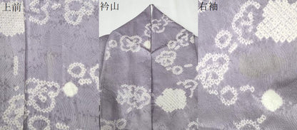平和屋着物●上質な小紋　総絞り　枝梅文　正絹　逸品　CABI2301yc