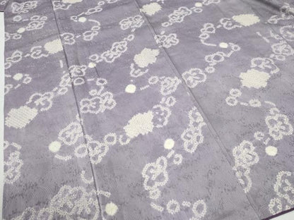 平和屋着物●上質な小紋　総絞り　枝梅文　正絹　逸品　CABI2301yc