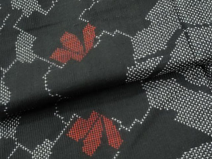 平和屋着物●本場大島紬　7マルキ　枝花文　正絹　逸品　未使用　CABI2307yc