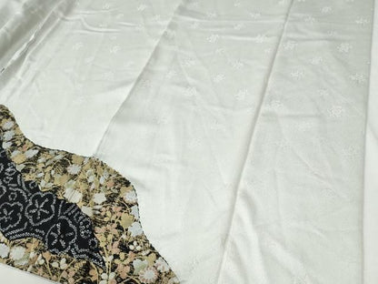 平和屋着物●訪問着　絞り　刺繍　道長吉祥草花文　金彩　正絹　逸品　CABI2308yc