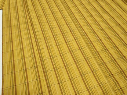 平和屋着物●本場黄八丈　綾織　紬　正絹　逸品　CABI2310yc