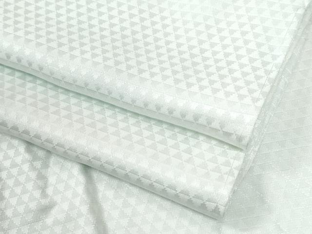 平和屋着物●長襦袢　無双仕立て　鱗地紋　藍白色　正絹　逸品　未使用　CABI2312yc