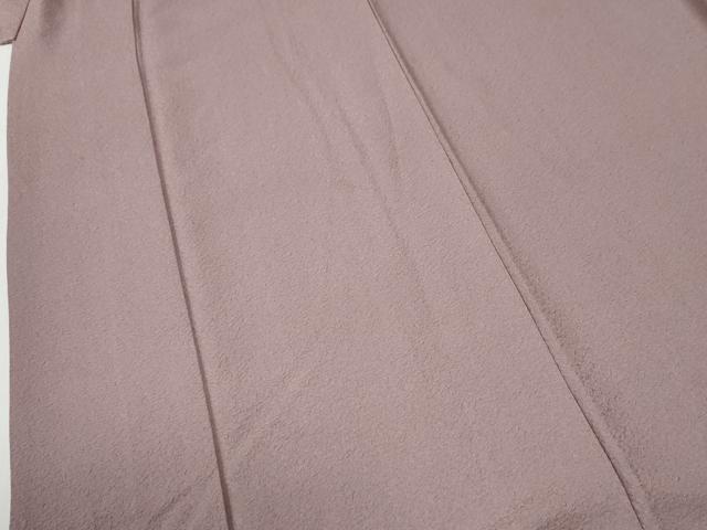 平和屋着物●上質な色無地　紋意匠　梅鼠色　正絹　逸品　CABI2317yc