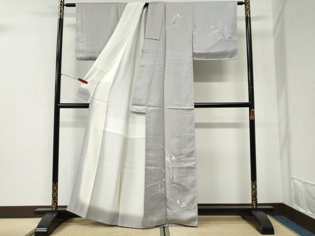 平和屋着物●訪問着　友禅　草花文　正絹　逸品　未使用　CABI2318yc