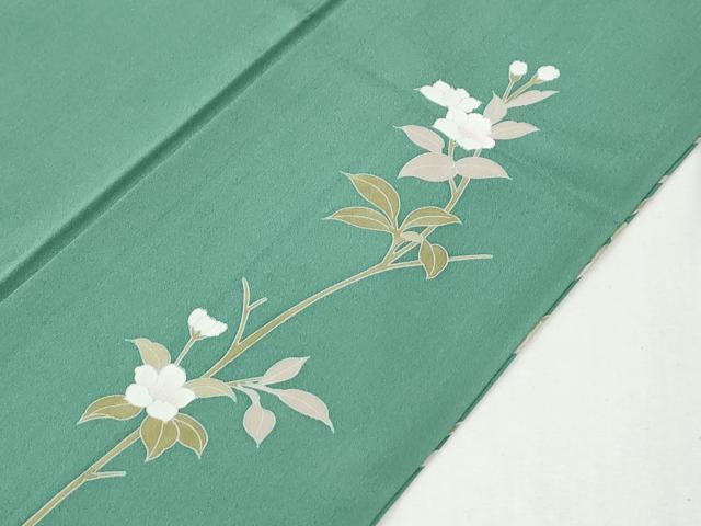 平和屋着物●訪問着　友禅　作家物　草花文　正絹　逸品　CABI2321yc