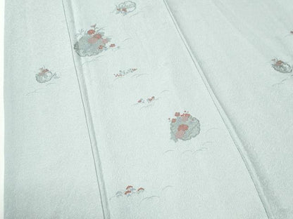 平和屋着物●中国三大刺繍　スワトウ刺繍　総刺繍　訪問着　雪輪草花文　正絹　逸品　CABI2322yc
