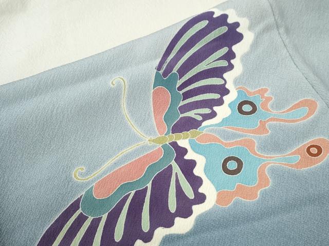 平和屋着物●世界的人形師　辻村寿三郎　ジュサブロー　訪問着　舞蝶文　暈し染め　たとう紙付き　正絹　逸品　CABI2334yc