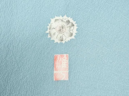 平和屋着物●銀座　志ま亀　訪問着　辻が花　暈し染め　たとう紙付き　正絹　逸品　CABI2336yc