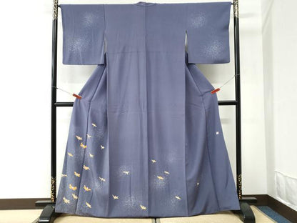 平和屋着物●新匠工芸士会会員　吉田匡廣　訪問着　舞花文　正絹　逸品　CABI2341yc