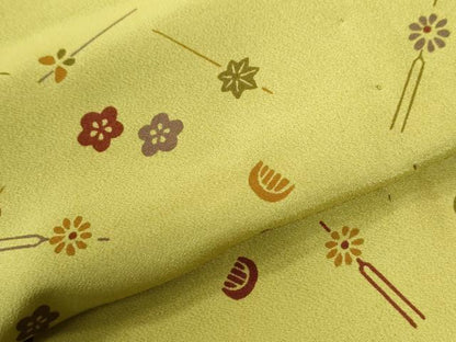 平和屋着物●長襦袢　無双仕立て　簪　櫛　正絹　逸品　CABI2348yc