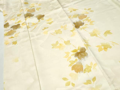 平和屋着物●上質な小紋　地紋起こし　草花文　暈し染め　正絹　逸品　CABI2353yc