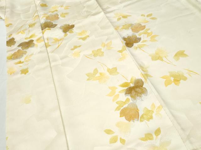 平和屋着物●上質な小紋　地紋起こし　草花文　暈し染め　正絹　逸品　CABI2353yc