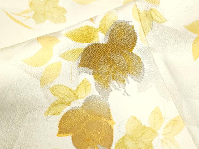 平和屋着物●上質な小紋　地紋起こし　草花文　暈し染め　正絹　逸品　CABI2353yc
