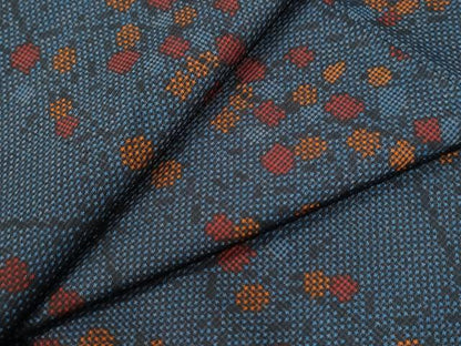 平和屋着物●本場大島紬　7マルキ　枝花文　正絹　逸品　未使用　CABI2354yc