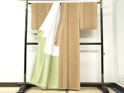 平和屋着物●上質な小紋　玩具文　正絹　逸品　CABI2363yc