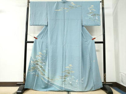 平和屋着物●訪問着　友禅　作家物　松梅文　暈し染め　正絹　逸品　CABI2366yc