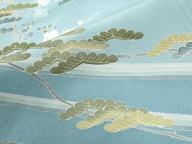 平和屋着物●訪問着　友禅　作家物　松梅文　暈し染め　正絹　逸品　CABI2366yc
