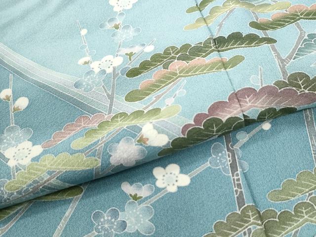 平和屋着物●訪問着　友禅　作家物　松梅文　暈し染め　正絹　逸品　CABI2366yc