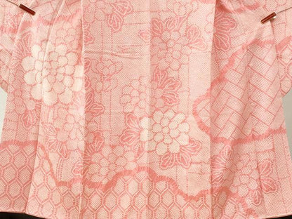 平和屋着物●豪華振袖　総絞り　亀甲草花文　正絹　逸品　CABI2370yc