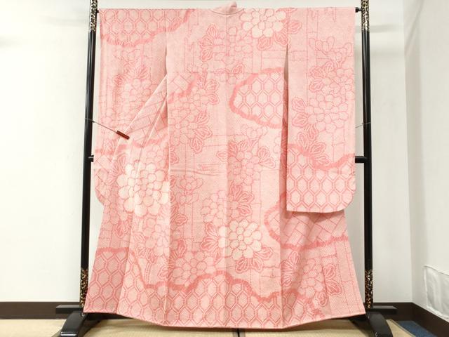 平和屋着物●豪華振袖　総絞り　亀甲草花文　正絹　逸品　CABI2370yc