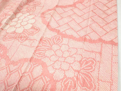 平和屋着物●豪華振袖　総絞り　亀甲草花文　正絹　逸品　CABI2370yc