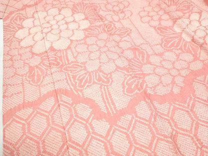 平和屋着物●豪華振袖　総絞り　亀甲草花文　正絹　逸品　CABI2370yc