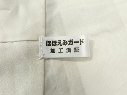 平和屋着物●上質な小紋　杢目絞り　正絹　逸品　CABI2371yc