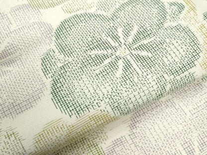 平和屋着物●上質な紬　梅　正絹　逸品　CABI2375yc