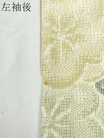 平和屋着物●上質な紬　梅　正絹　逸品　CABI2375yc