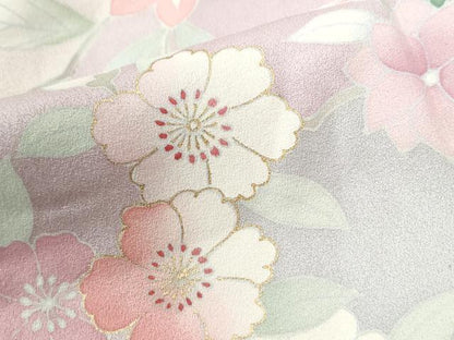 平和屋着物●訪問着　枝牡丹花文　金彩　正絹　逸品　CABI2376yc