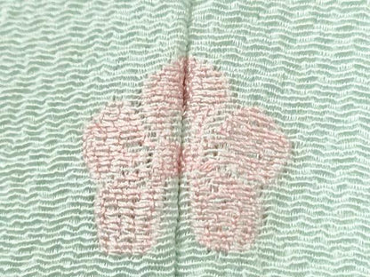 平和屋着物●訪問着　作家物　霞花籠文　金彩　鬼しぼ縮緬　正絹　逸品　CABI2377yc