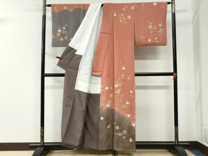 平和屋着物●訪問着　枝橘　金彩　正絹　逸品　CABI2380yc