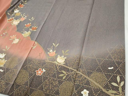 平和屋着物●訪問着　枝橘　金彩　正絹　逸品　CABI2380yc