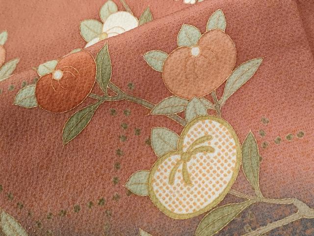 平和屋着物●訪問着　枝橘　金彩　正絹　逸品　CABI2380yc