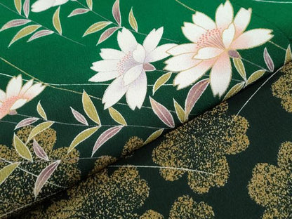 平和屋着物●豪華振袖　花蝶文　暈し染め　金彩　正絹　逸品　CABI2381yc