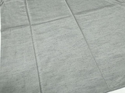 平和屋着物●男性　紬　色無地　薄鈍色　正絹　逸品　CABI2393yc
