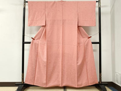 平和屋着物●上質な色無地　辻が花地紋　虹色　正絹　逸品　CABI2402yc