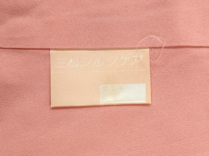 平和屋着物●上質な色無地　辻が花地紋　虹色　正絹　逸品　CABI2402yc