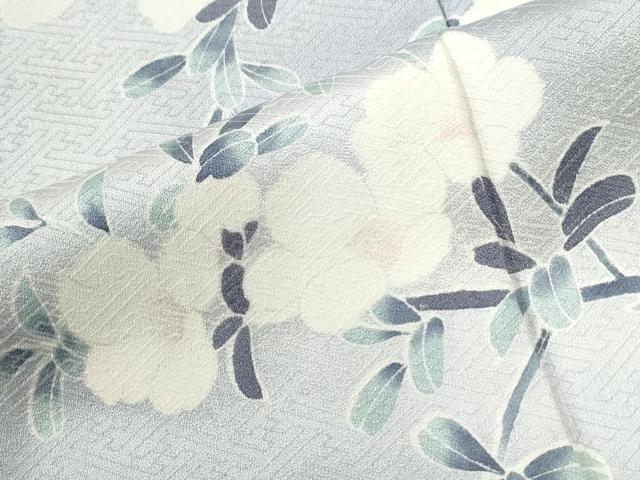 平和屋着物●訪問着　刺繍　枝花文　暈し染め　金彩　正絹　逸品　CABI2404yc