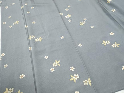 平和屋着物●上質な小紋　舞花文　金彩　正絹　逸品　CABI2405yc