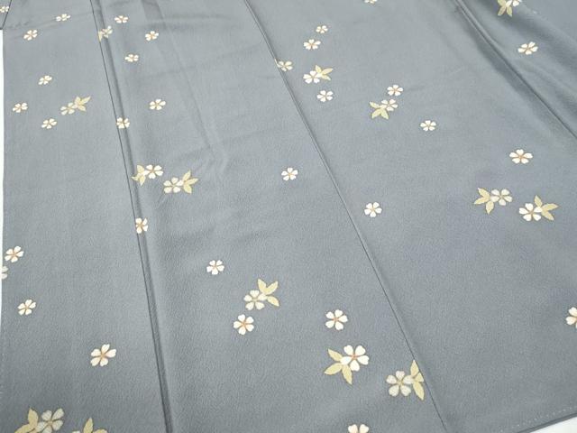 平和屋着物●上質な小紋　舞花文　金彩　正絹　逸品　CABI2405yc