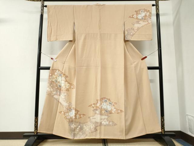 平和屋着物●訪問着　辻が花　絞り　正絹　逸品　CABI2410yc