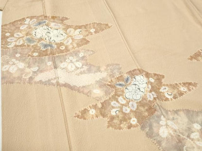 平和屋着物●訪問着　辻が花　絞り　正絹　逸品　CABI2410yc