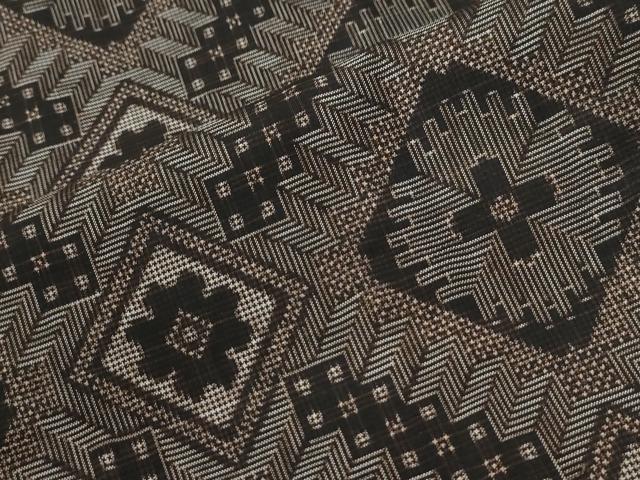 平和屋着物●本場大島紬　龍郷絣　正絹　逸品　未使用　CABI2412yc