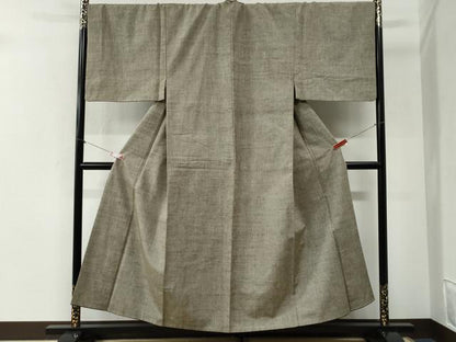 平和屋着物●男性　紬　霞文　正絹　逸品　CABI2426yc