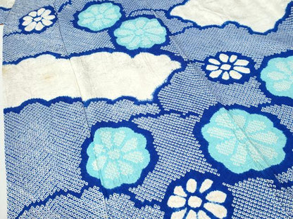 平和屋着物●豪華振袖　総絞り　雲重ね舞花文　正絹　逸品　CABI2430yc