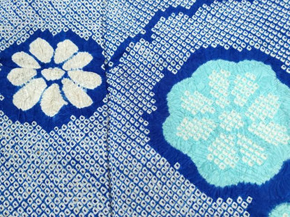 平和屋着物●豪華振袖　総絞り　雲重ね舞花文　正絹　逸品　CABI2430yc