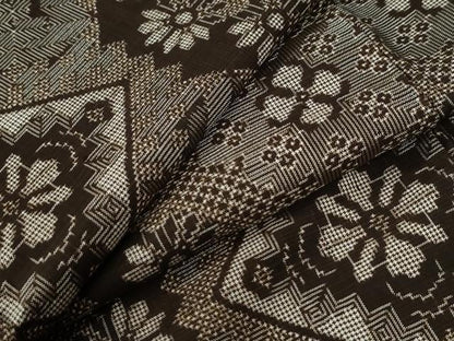 平和屋着物●本場大島紬　龍郷絣　正絹　逸品　CABI2434yc