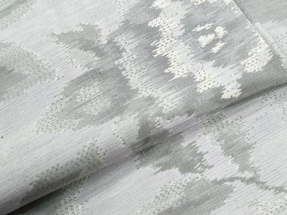 平和屋着物●本場大島紬　白大島　牡丹　正絹　逸品　未使用　CABI2438yc