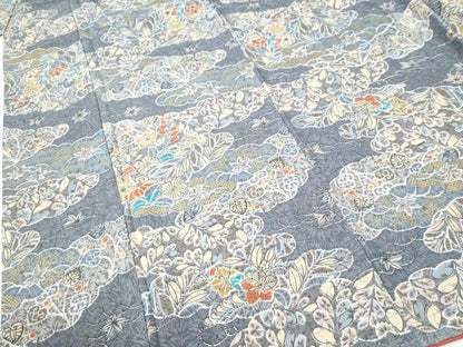 平和屋着物●上質な小紋　辻が花　金彩　正絹　逸品　未使用　CABI2440yc